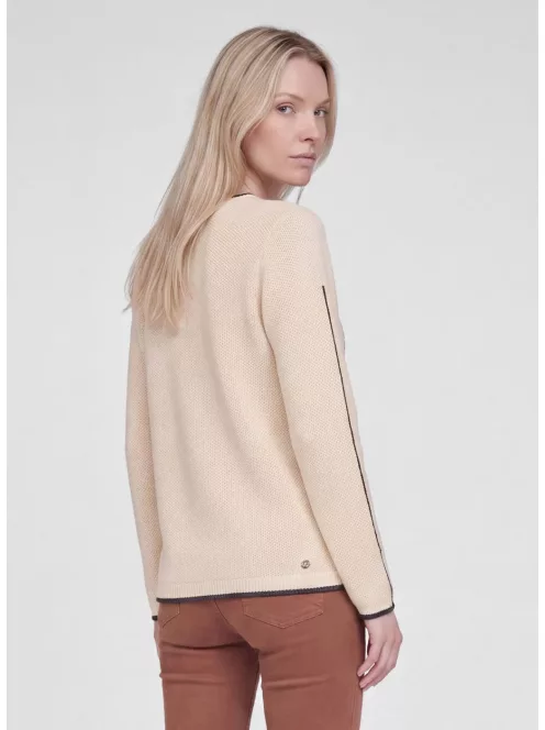 Rabe Beige Mintás Pulóver