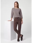 Rabe Barna Jacquard Mintás Felső