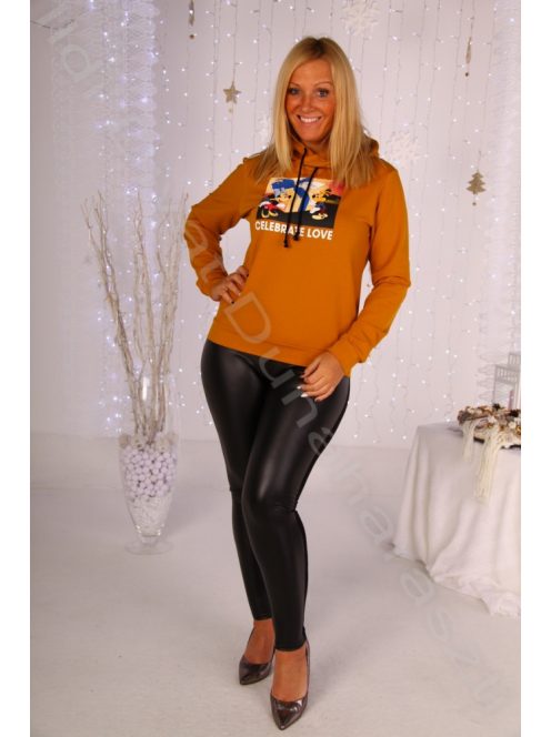 Sugarbird Mustár Reko Mickey Pulóver-L