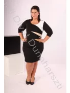 Simply sugaras fekete ruha - 44