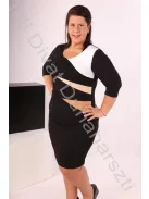 Simply sugaras fekete ruha - 44