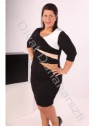 Simply sugaras fekete ruha