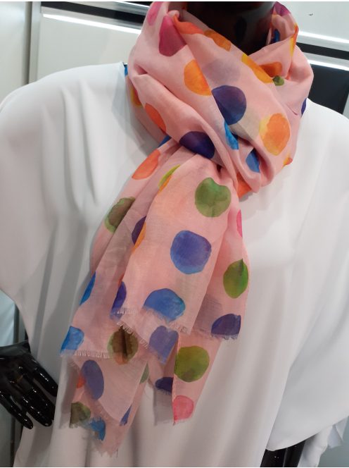 Rózsaszín Pöttyös Larix Sál