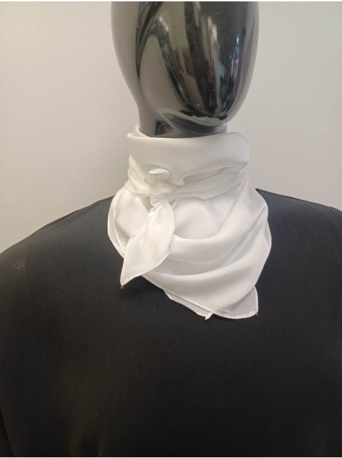 Fehér Hebe Szatén Kendő