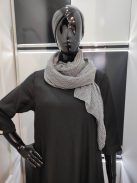 Szürke Kockás Porcfű Sál