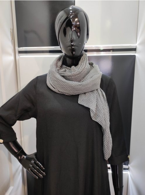 Szürke Kockás Porcfű Sál