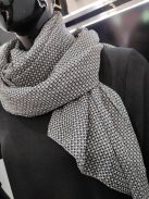 Szürke Kockás Porcfű Sál