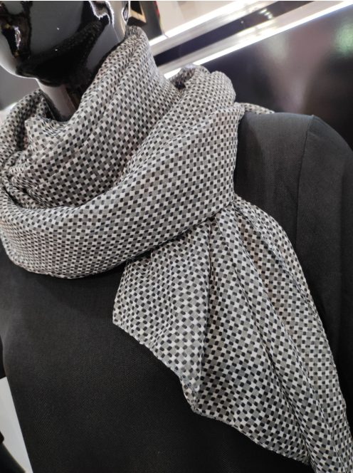 Szürke Kockás Porcfű Sál