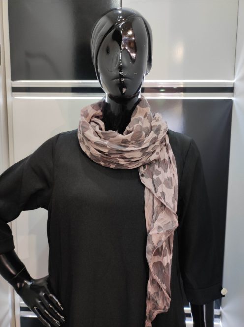 Mályva-Szürke Mintás Molinia Sál