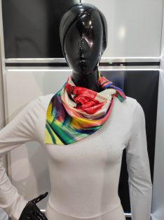 Piros Tulipán Hebe Szatén Kendő