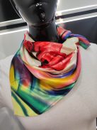 Piros Tulipán Hebe Szatén Kendő