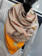 Narancssárga Bot Mintás Karneol Sál