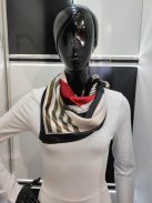 Fekete-Bordó Csíkos Tilia Sál