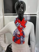 Kék-Piros Mintás Acer Sál