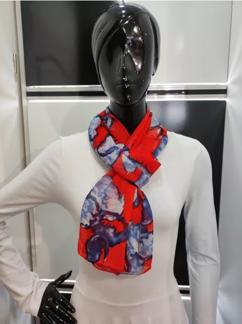 Kék-Piros Mintás Acer Sál