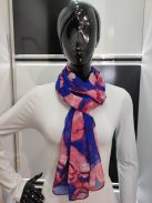 Mályva-Királykék Mintás Acer Sál