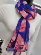 Mályva-Királykék Mintás Acer Sál