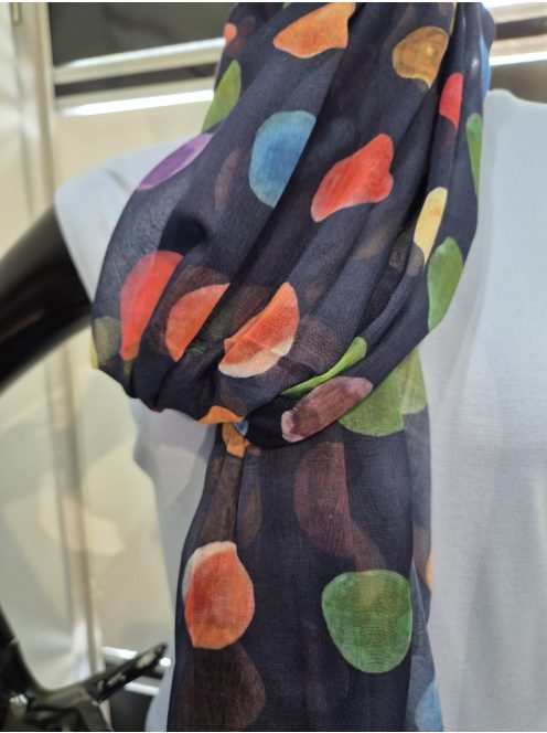 Sötétkék Pöttyös Larix Sál