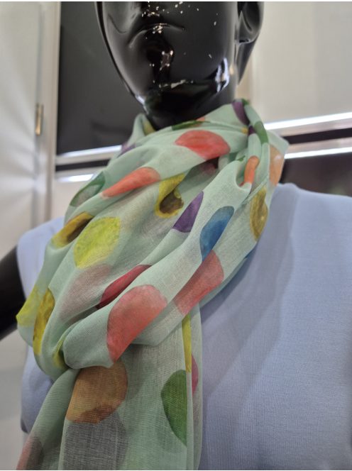 Mentazöld Pöttyös Larix Sál