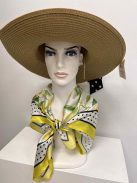 Ekrü-Citrom Mintás Lime Sál