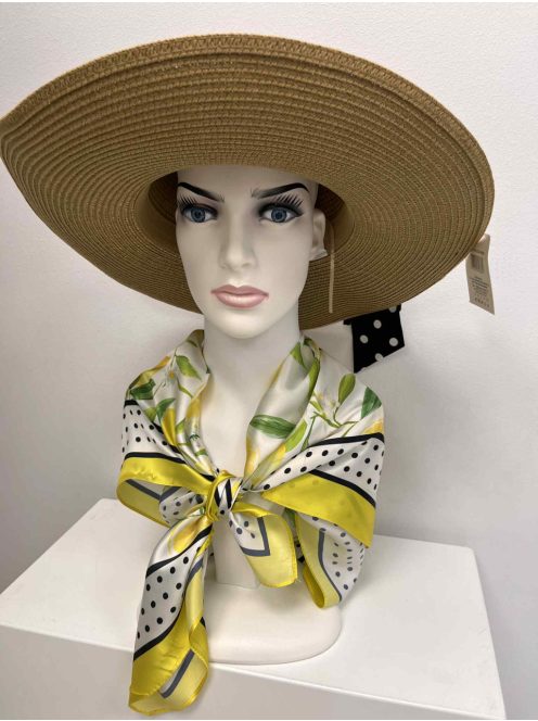 Ekrü-Citrom Mintás Lime Sál