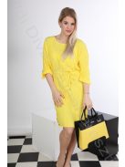 Tara sárga gyűrt ruha