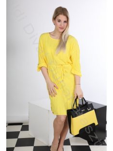 Tara sárga gyűrt ruha