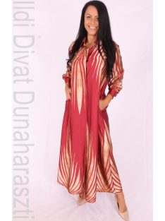 Autumn Collection Bordó Dimallum Maxi Ruha