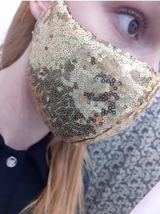 Arany flitteres maszk