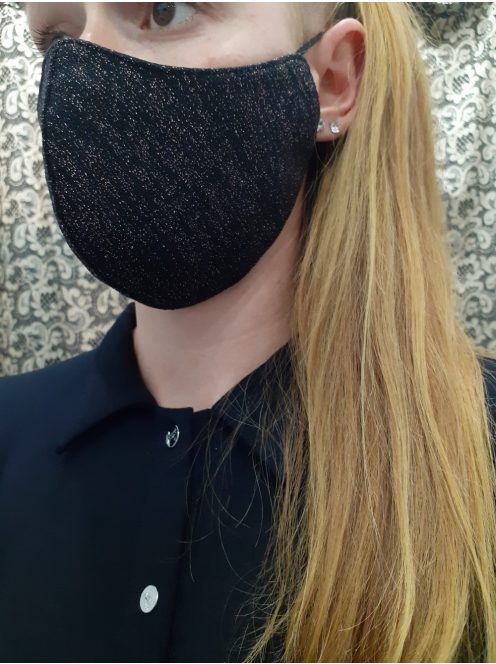 Bronz csillogós maszk