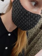 Ezüst csillogós maszk