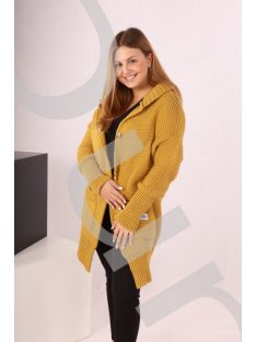 Basic Mustár Kötött Kardigán