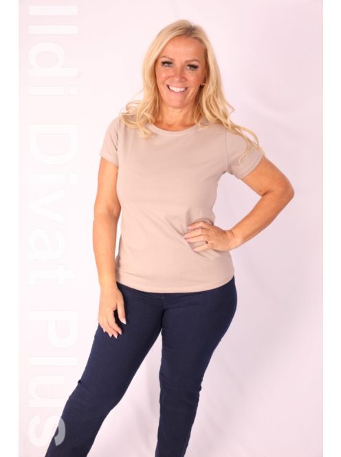 Latynka Beige Kereknyakú Kalina Felső