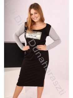 BEBE Fekete-Szürke Holly Ruha