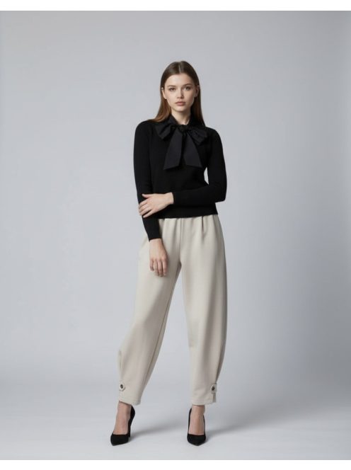 Autumn Fekete Kötött Jemann Felső