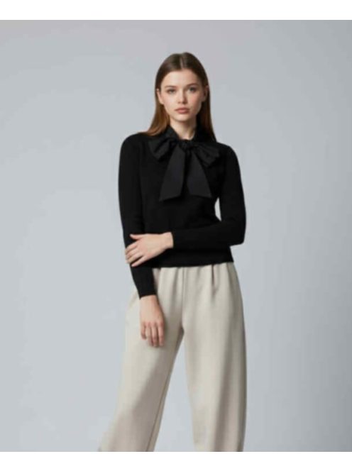 Autumn Fekete Kötött Jemann Felső