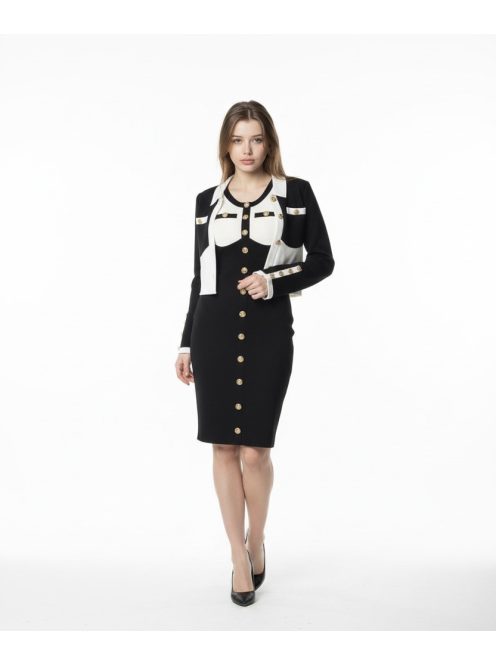 Autumn Fekete-Fehér Leady Ruha+ Blézer
