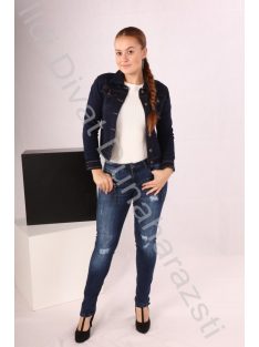 Basic Sötétkék Farmerkabát