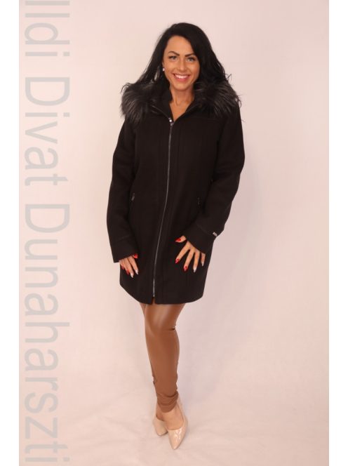 Marienn Fekete Szövetkabát