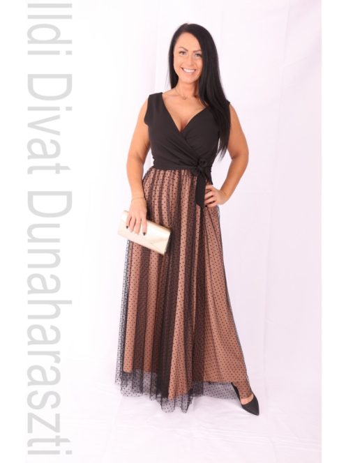 Bicotone Fekete-Beige Nikola Maxi Ruha