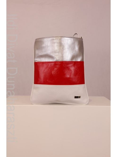 Via Ezüst-Piros-Fehér Déva Táska