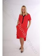 Victoria Maxi Gombos Flockon Piros Ruha