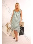 Victoria Maxi Zöld Muszlin Pöttyös Ruha