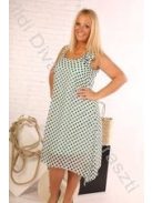 Victoria Maxi Zöld Muszlin Pöttyös Ruha