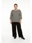 Via Appia Beige-Fekete Csíkos Ninna Felső