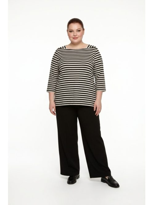 Via Appia Beige-Fekete Csíkos Ninna Felső