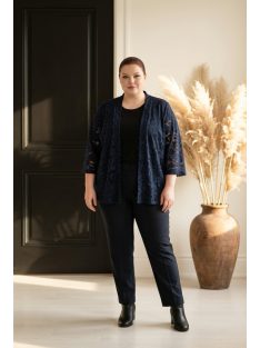 Via Appia Sötétkék Csipkés Léna Kardigán