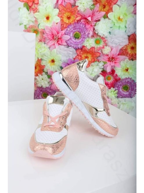 Weide Fehér-Rosgold Cipő