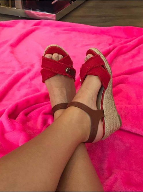 Seastar Piros Platform Szandál