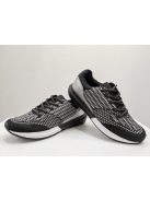 Basic Fekete-Fehér Mintás Cipő